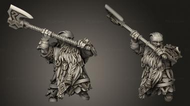 Military figurines Gray Beards Dwarven Holds Greybeard 3d model