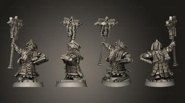 Military figurines Smith Dwarven Holds 3d model