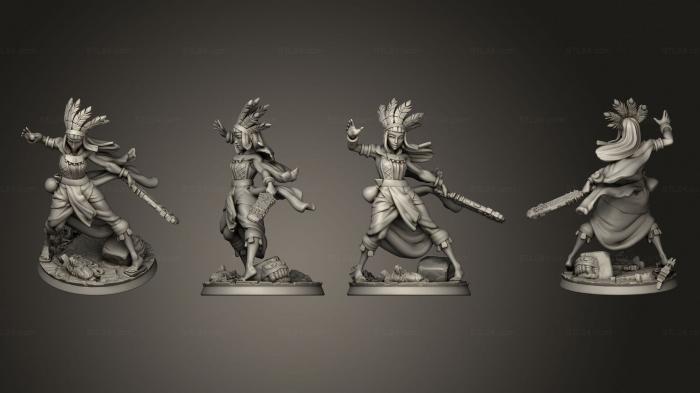Military figurines (Aztec, STKW_3050) 3D models for cnc