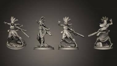 Military figurines Aztec 3d model