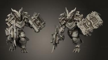 Military figurines Drakkisan Wyrmspawn Wyrmcult Broodtenders broodtender ty 3d model