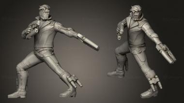 Military figurines drax 3d model