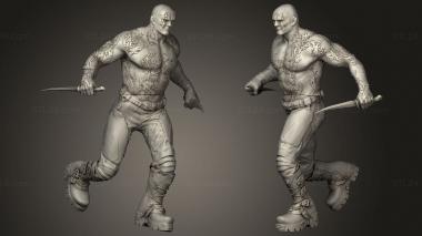 Military figurines drax guardianes la galaxia Drax and 3d model