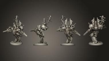 Military figurines Azurite Strikers  03 3d model