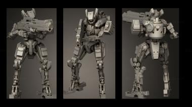 Military figurines ADVANCE BATTLE DROID REDEEMER UNIT 3d model