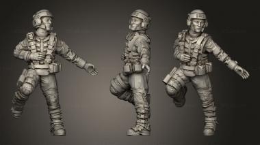 Military figurines DEAD SPACEBORNE INFANTRY 3d model