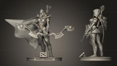 Military figurines Drow Ranger dota 3d model