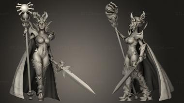 Military figurines drow sorceress elite sorceress elite 3d model
