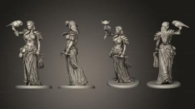 Military figurines Druid 3d model
