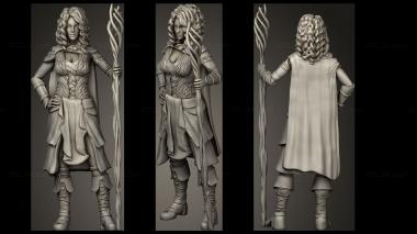 Military figurines Druid 3d model
