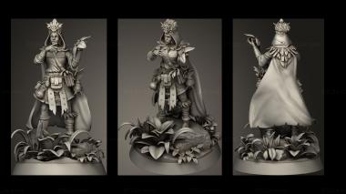 Military figurines Druid Female 3d model