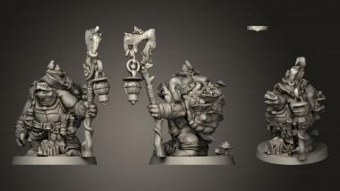 Military figurines Druid turtle 3d model