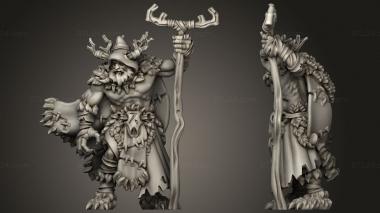Military figurines Dark Forest DF Druid 3d model