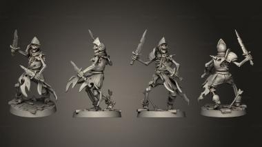 Military figurines b 25 catacombs arrows 3d model