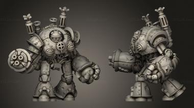 Military figurines Steamcity guard Stem guardian with robo 3d model