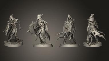 Military figurines b 25 catacombs bones 3d model