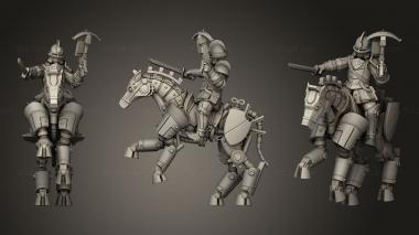 Military figurines Automa Cavalry bow 3d model