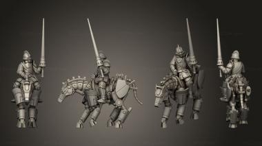 Military figurines Automa Cavalry Lance 3d model