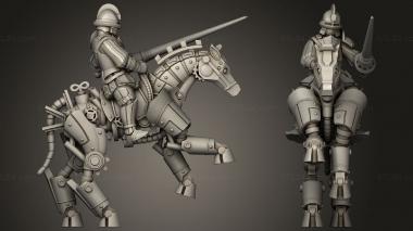 Military figurines Automa Cavalry Lance 3d model
