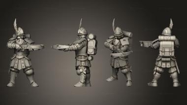 Military figurines City Guard Crossbow 3d model