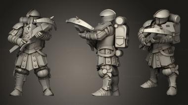 Military figurines City Guard Crossbow 3d model