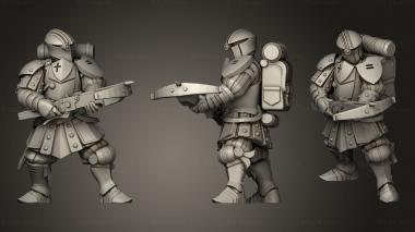 Military figurines City Guard Crossbow 3d model