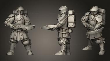 Military figurines City Guard Crossbow 3d model