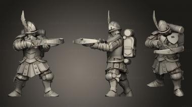 Military figurines City Guard Crossbow 3d model