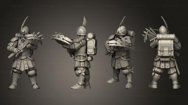 Military figurines City Guard Shotbow 3d model