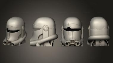 Military figurines B Batch Crosshair Helmet 3d model