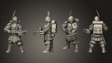 Military figurines City Guard Shotbow 3d model