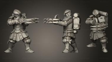 Military figurines City Guard Shotbow 3d model