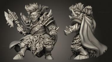Military figurines Duergar Captain 3d model