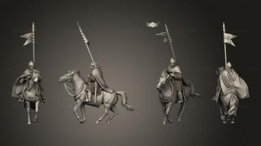 Military figurines Duke William IX Aquitaine William Lance 3d model