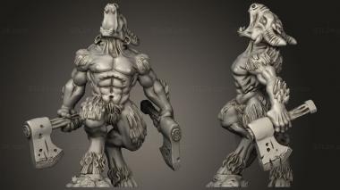 Military figurines Shadow Axes 3d model