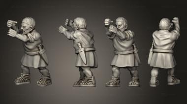 Military figurines BALLISTA CREW A 3d model