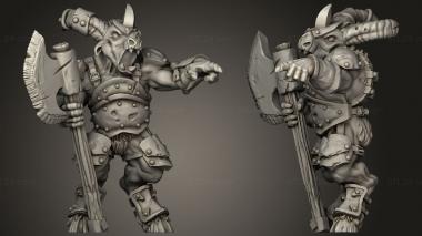 Military figurines Shadow beastmen 3d model