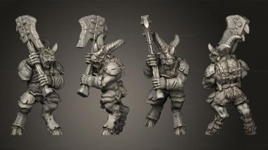 Military figurines Shadow beastmen 3d model