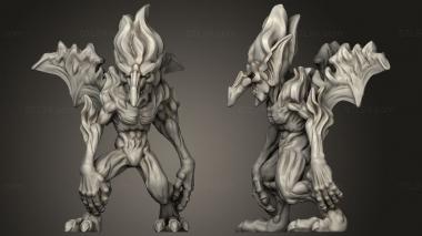 Military figurines Shadow Fire Mephit 3d model