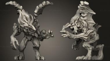 Military figurines Shadow Fire Mephit 3d model