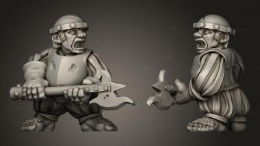 Military figurines Shadow Halfling Polls 3d model