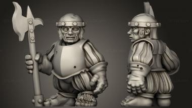 Military figurines Shadow Halfling Polls 3d model