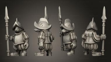 Military figurines Shadow Luca Badger Speen 3d model