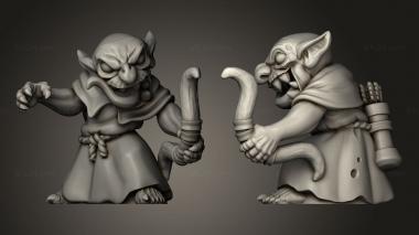 Military figurines Shadow Luca Goblins Bows Bow 3d model