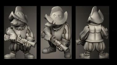 Military figurines Shadow Luca Ranged Weapons Badgers Blunderbuss Badger 3d model
