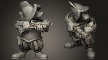 Military figurines Shadow Luca Ranged Weapons Badgers Blunderbuss Badger 3d model