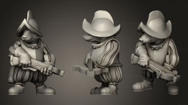 Military figurines Shadow Luca Ranged Weapons Badgers Crossbow Badger 3d model