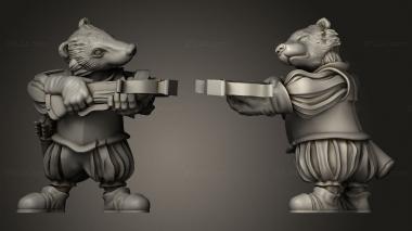 Military figurines Shadow Luca Ranged Weapons Badgers Crossbow Badger 3d model