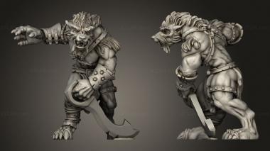 Military figurines Shadow Luca Wolfen 3d model