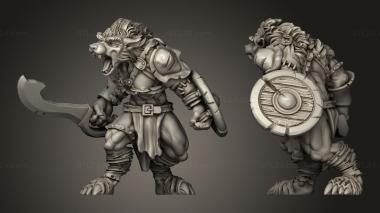 Military figurines Shadow Luca Wolfen 3d model